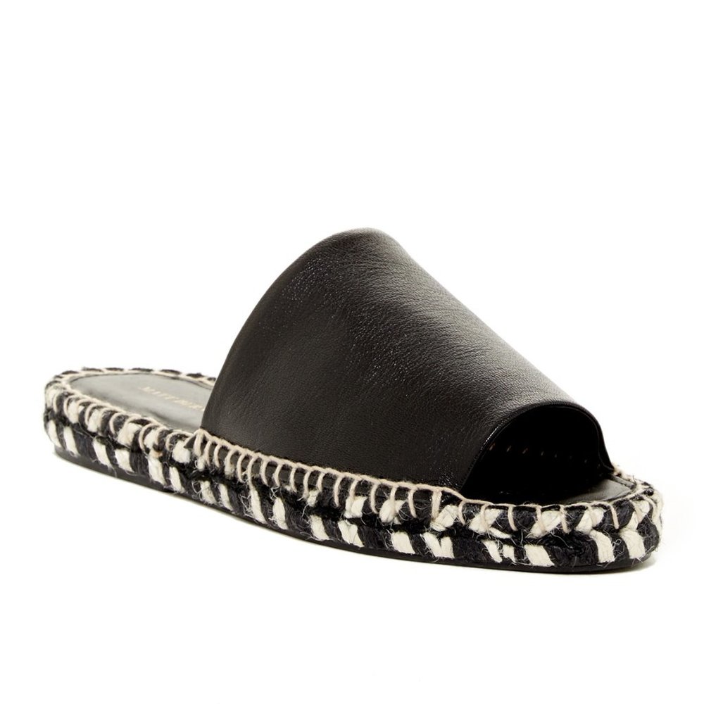 Matt Bernson NEW Espadrille Slides Leather Womens 10